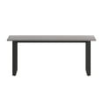 thumbnail image 5 of Emma + Oliver 72x36 Dining or Gaming Table with Double Sided Laminate Table Top and Heavy Duty U-Frame Steel Base, Gray Oak, 5 of 9