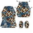 thumbnail image 7 of TSOVTHRID Denim Leopard Print 4 Pieces Gaming Chair Cover Stretchable Computer Chair Seat Slipcovers Universal Fit Gaming Chair Slipcovers with Armrest Covers, 7 of 7