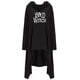 thumbnail image 3 of Gibobby Invierno y Navidad Sudaderas Mujer Media Longitud Sudor de fondo irregular de mangas Casual Ladies Encapuchado Hem Loose Sudadera Mujeres Hoodies & Sudaderas （Negro， S), 3 of 5