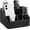 Black, variant on Small Remote Control Holder Bedside Nightstand Organizer Desk Caddy