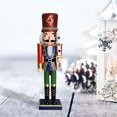 thumbnail image 3 of Nutcracker Puppet 30cm Traditional Figures Ornament Nutcracker Doll for Xmas, 3 of 7