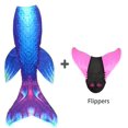 thumbnail image 1 of Nuevo traje de baño de cola de sirena para niños y adultos, disfraz de sirena para mamá y niña, regalo de fiesta para niños, traje de baño de fantasía con aleta Monofin, 1 of 5
