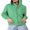 Green, variant on Baby Sweetie Women Casual Full Zip Up Hoodies Long Sleeve Solid Color Plush Lined Hooded Sweatshirts Jacket