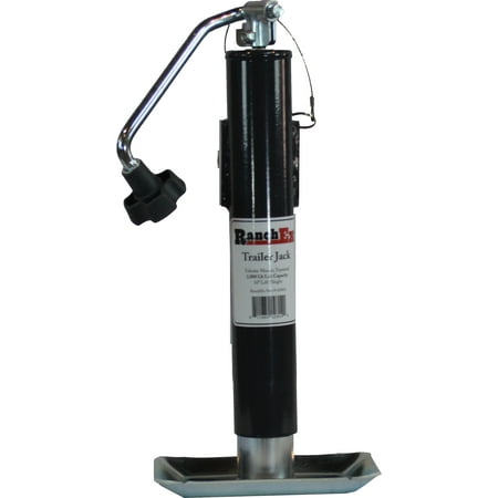 Topwind Jack - RanchEx Tubular Mount Top wind Trailer Jack, 2,000 lb. Lift Capacity, 10