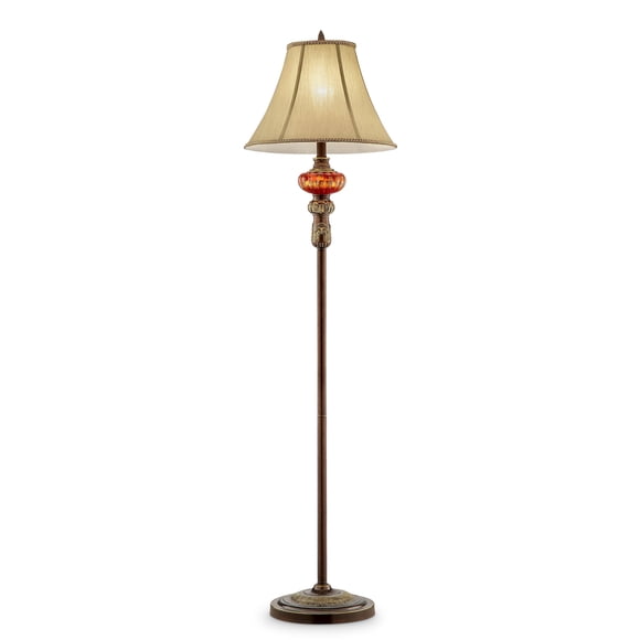 Lámpara de pie OK Lighting OK-4283F oro ámbar 62 cm de alto