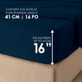 thumbnail image 2 of Hometrends 300 TC Brushed Percale Fitted Sheet, 2 of 6