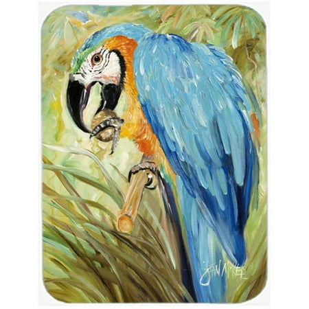 

Blue Parrots Glass Cutting Board- Large