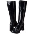 thumbnail image 2 of 3 Inch Adult Black Costume Gogo Boots w/ Zipper | 7, 2 of 2