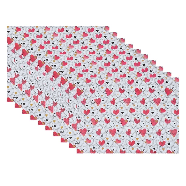 10 hojas de papel de regalo con temática de San Valentín para festivales.