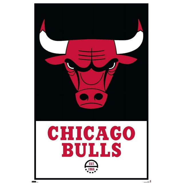 NBA Chicago Bulls - Logo 21 Wall Poster, 22.375" x 34" Framed