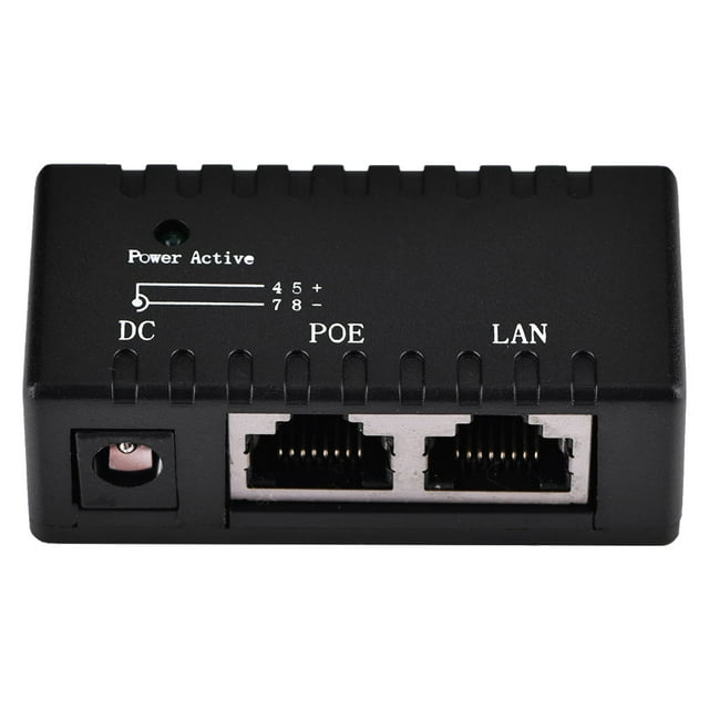 POE Splitter Power Over Ethernet Adapter for LAN , Speed up to 10M/100Mbps, ABS Durable, Anti wear, Best Solution for AP, Easy to Plug, Convenient to Use
