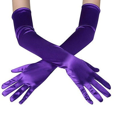 Womens Wedding Song Satin Stretch Gloves Party Ball Gloves Ball Gown New Sale