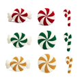 thumbnail image 3 of Almohada de bastón de caramelo (actualizada en 2024), con forma de bastón de caramelo, con menta roja y blanca, bonita decoración con forma de dulce para dormitorio, sala de estar y decoración, 3 of 6