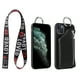 thumbnail image 3 of Funda aplicable para iPhone 13 Pro Max, tipo cartera, con funda de pulsera, para cambiar tarjetas bancarias, tarjetero (1 paquete, negro) ER, 3 of 4