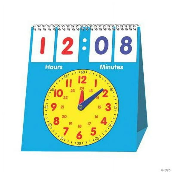 Time Flip Chart, Classroom, Educational Resources, 1 Piece