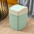 thumbnail image 4 of RRCSS Small Trash Can With Lid Gallon Plastic Swivel Top Trash Can Slim Trash Bin Suitable For Under Sink/Cabinet,Laundry Room,Kitchen,Office,Bedroom,Bathroom,College Dorm, 4 of 5