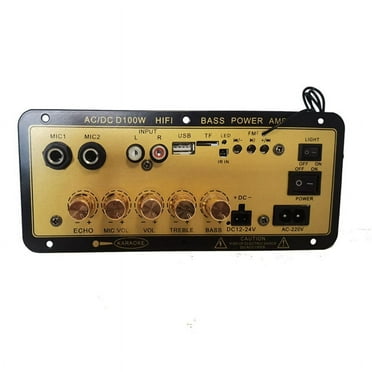 HOT D100W Bluetooth Amplifier Board With Optical Audio Input Hifi Karaoke Home/Car US Plug