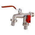 thumbnail image 1 of vortess Garden Faucet Connection Adapter Rust Resistant Two Out 4 Points Faucet for Lawn Style A, 1 of 9