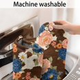 thumbnail image 5 of Pioneer Flower Floral Print Pattern Bathroom Rugs Mat, Non Slip Microfiber Bathroom Rug with Rubber Backing, Soft Mats for Bathroom Floor Tub Shower, 24"x60", 5 of 5