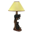 thumbnail image 4 of Ebros Rustic Black Bears Napping & Eating Honey Table Lamp Sculpture With Shade, 4 of 9