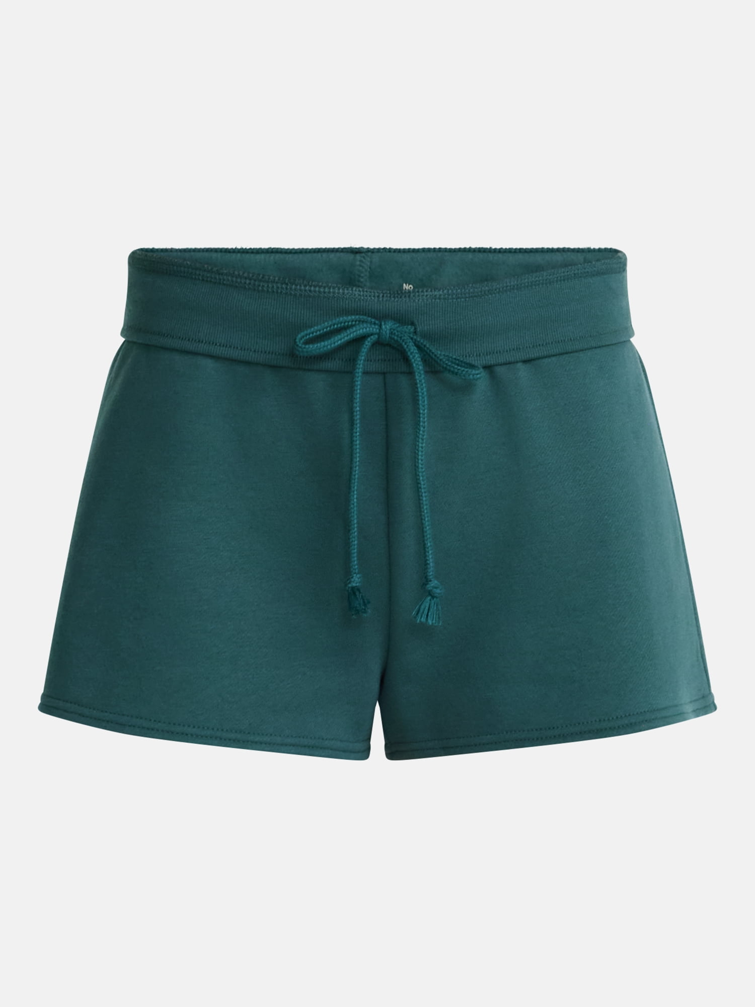 No Boundaries Fleece Shorts with Ribbed Waistband, Women's XXS-XXL