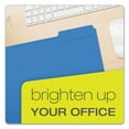 thumbnail image 5 of Double-Ply Reinforced Top Tab Colored File Folders, 1/3-Cut Tabs: Assorted, Letter Size, 0.75" Expansion, Blue, 100/Box | Bundle of 10 Boxes, 5 of 7