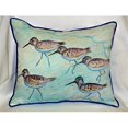 thumbnail image 1 of Betsy Drake HJ269 Coussin d'Art Sandpipers 15 Po x 22 Po, 1 of 1