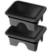MIPCASE Replaceable Truck Bed Rail Caps Truck Bed Rail Stake Pocket Cover Black Plastic 1 Pair