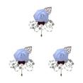 thumbnail image 3 of Guardoinrt Modern Minimalist Brooch Pin Unique And Fashionable Statement Piece Stylish Versatile Flower Brooch bleach 3Set, 3 of 6
