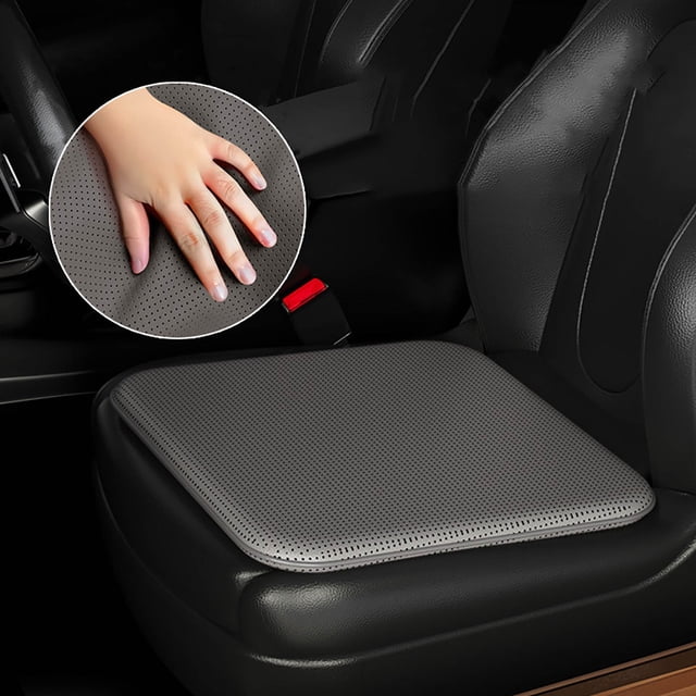 pstuiky Car Seat Cushion Ventilated & Breathable Summer Pad All-Season Backrest Cushion Premium Leather Material