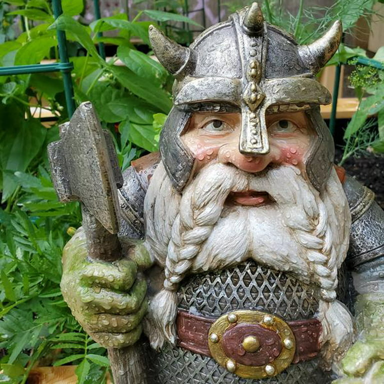 Oxodoi Viking Victor Norse Dwarf Gnome Statue, Outdoor Gnome