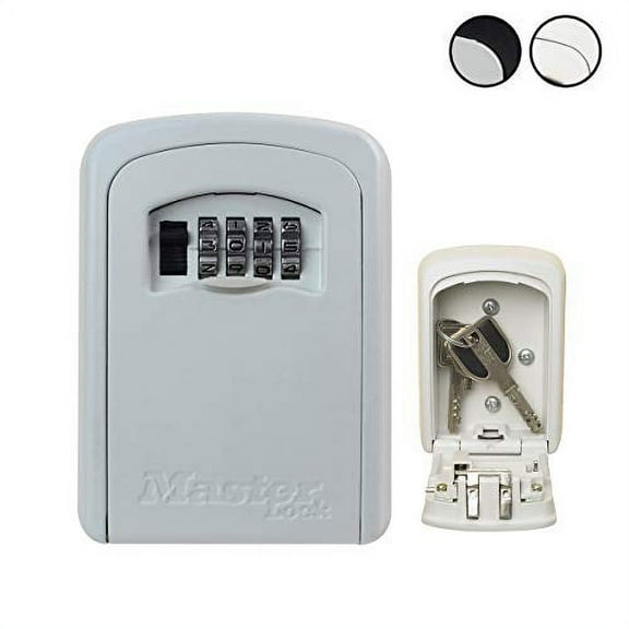 Master Lock Key Lock Box Medium Size Wall Mounted White 5401Eurdcrm Key Safe