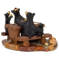 thumbnail image 2 of Family Picnic Midnight Black 6 x 5 Hand Cast Resin Stone Collectible Figurine, 2 of 3