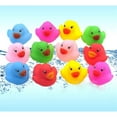 thumbnail image 3 of 24 Pcs Jouets de Bain Colorés pour Bébés et Enfants Mignon Canard en Caoutchouc Qui Couine Canard, 3 of 5