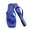 Blue Patent, variant on Womens Square Flip Flops, Patent Leather Flat Sandals with Memory Foam Insole, Non-Slip Lightweight Minimalist Open Toe Summer Vacation Dressy Beach Essentials Slippers
