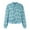 Light Blue, variant on Women's Floral Print Bomber Jacket Stylish Lightweight Zip-Up Outerwear for Casual and Trendy Looks