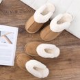 thumbnail image 5 of Pantuflas de invierno para mujer y hombre, cálidas, de piel de cordero, de felpa, suaves y antideslizantes, para interior y exterior, 5 of 5
