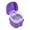 Purple, variant on Plutput 2 Pack Denture Bath Case Box Cup Container with Basket Denture Holder for Travel and Cleaning(Green)