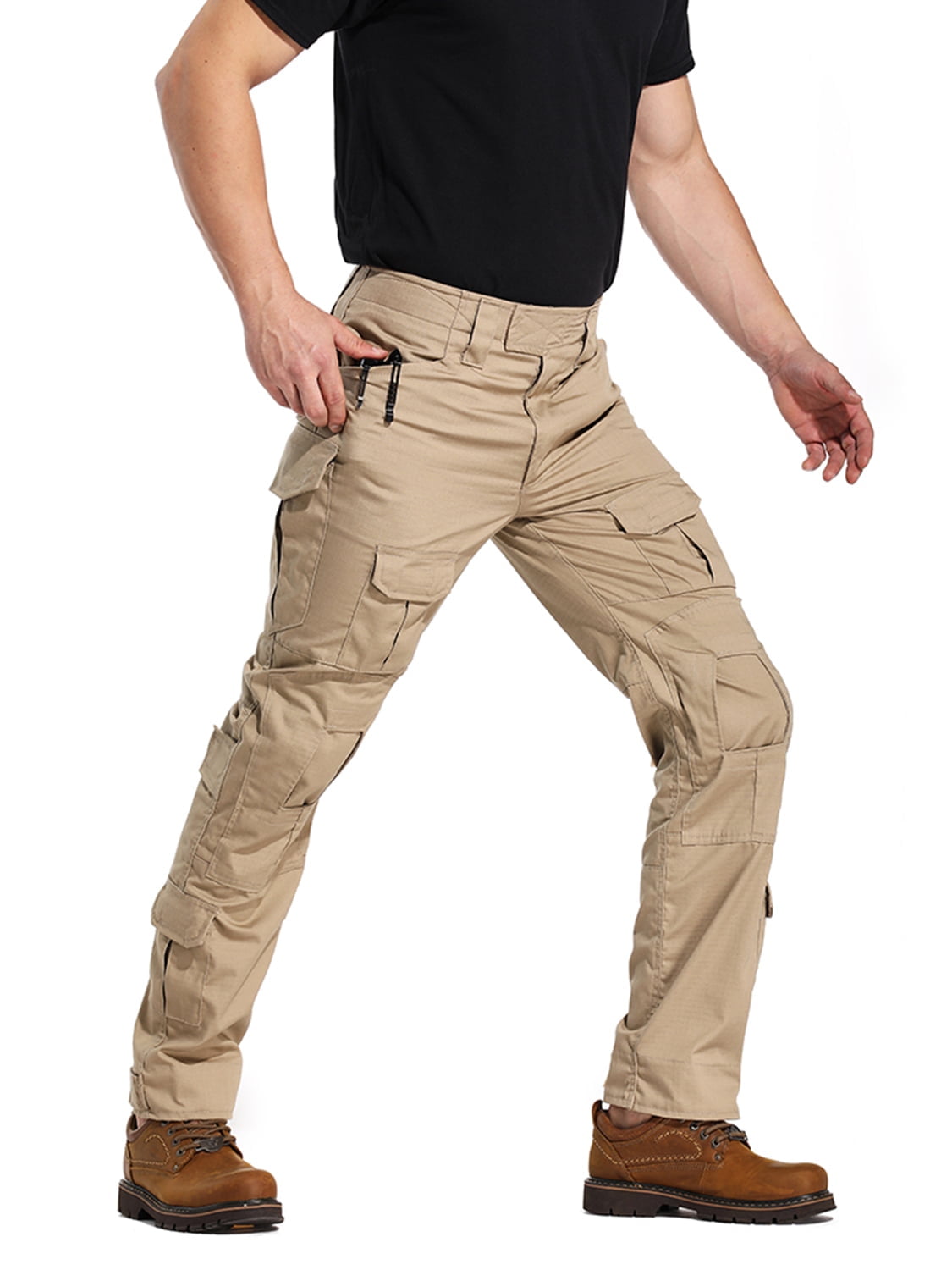 TRGPSG Men's Tactical Pants Combat Cargo Work Pants with 10 Pockets