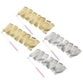 thumbnail image 1 of Uxcell 4 Pcs Dance Ribbons, 78.7 Inch Sparkly Gymnastics Ribbon Streamers with Pink Wand for Gymnastics Artistic, Gold/Silver, 1 of 7