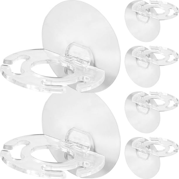 GOOHOCHY 6pcs adhesivo soporte para cepillo de dientes de la pared de la pared del cepillo del cepillo del cepillo de dientes de la pared de la pared