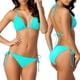 thumbnail image 1 of ¡Rebajas! Conjuntos de bikini Prolriy para mujer, bikini de dos piezas con cordones en color liso, talla XL, 1 of 8