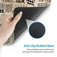 thumbnail image 5 of Naloa Abstract Coffee Pattern With Letters Gaming Mouse Pad Large Mouse Mat Long Extended Desk Pad Non-Slip Rubber Mice Pads Stitched Edges Thin Pad (16x29.5 Inch), 5 of 8
