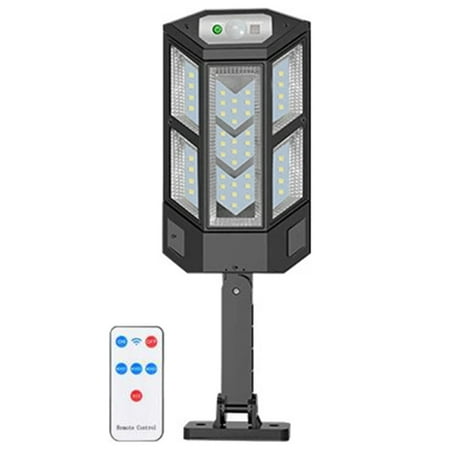 

Solar Street Lights with 84 LEDs Solar Wall Light 2400mAh 10h Lighting Life-grade Waterproof Motion Sensor Light Remote/Intelligent Light Control 3 Modes Parking Lot Light for Garden Deck Yard Garage