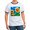 Navy/White, variant on CafePress - Sunflowers Painting T Shirt - 100% Cotton Ringed T-Shirt
