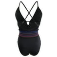 thumbnail image 2 of Bar III Women's  Smocked One-Piece Swimsuit (Black, XS), 2 of 2