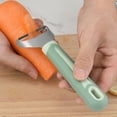 thumbnail image 3 of Reheyre Rust-proof Fruit Peeler Non-Slip Handle Stainless Steel Vegetable Carrot Fruit Zester for Kitchen, 3 of 8