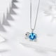 thumbnail image 2 of Juwaliy Collar de Elefante, Piedra Natal de Marcha Aguamarina, Dije de Sterling Silver 925, Joyería de Cristal Azul, Joyería para Mujer, Hija, Esposa, Madre, Regalos de Cumpleaños de Navidad, 2 of 6