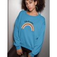 thumbnail image 2 of Follow The Rainbows Retro  Sweatshirt Women -Image by Shutterstock, Female 4X-Large, 2 of 4