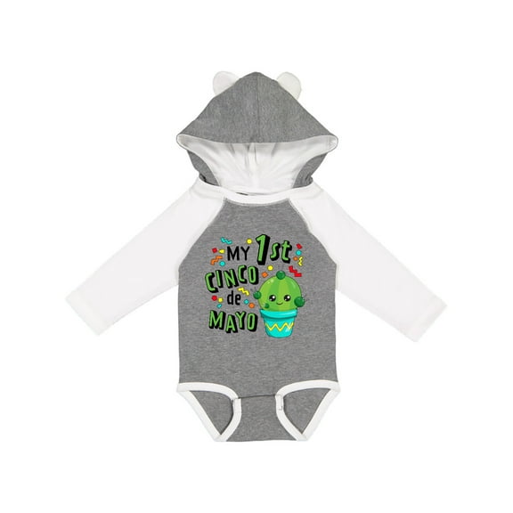 Inktastic My First Cinco De Mayo Cute Cactus Boys or Girls Long Sleeve Baby Bodysuit